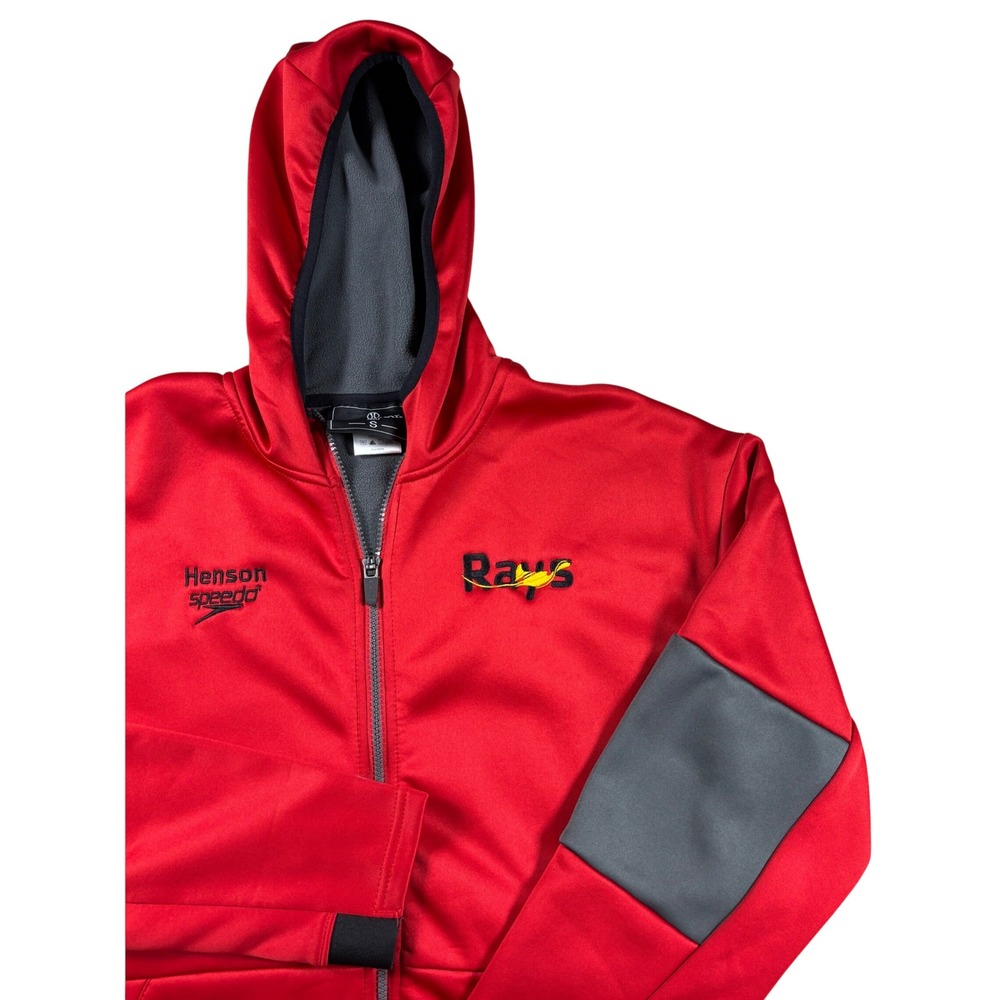 Mason Manta Rays National Team Red Full Zip Hoodie Rays Henson Speedo Small